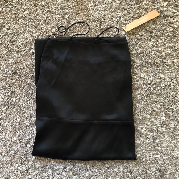 NWT Reformation Frankie Silk Maxi Dress Sz0 Black Silk Cocktail Party Formal - Picture 6 of 8